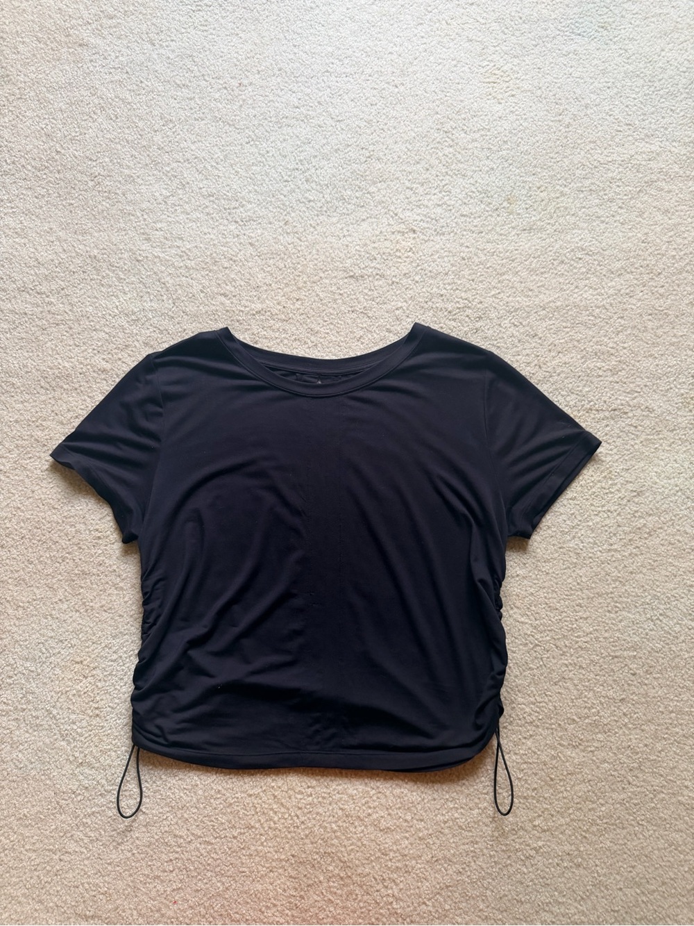 LIKE NEW!! FLX Black Short-Sleeve Urban Gym Side-Tie Tee!